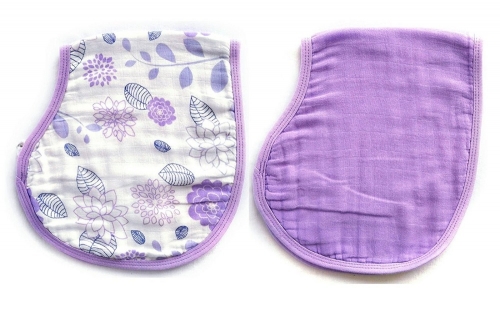 LAT Lot de 2 bavoirs unisexe pour bébé Burp Serviette absorbante